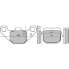 RMS Gilera Stalker 50cc első fékbetét, homologizált RMS Futómű és fék alkatrészek Fékbetétek (tárcsafék)