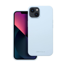 ROAR Apple iPhone 13 prémium szilikon tok velúr béléssel, világoskék tok és táska