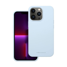 ROAR Apple iPhone 13 Pro prémium szilikon tok velúr béléssel, világoskék tok és táska