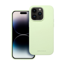 ROAR Apple iPhone 14 Pro prémium szilikon tok velúr béléssel, világoszöld (5903396249808) tok és táska