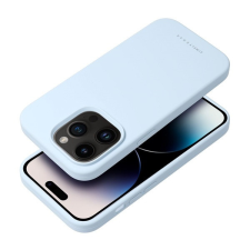 ROAR Apple iPhone 16 prémium szilikon tok velúr béléssel, világoskék tok és táska