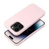 ROAR Apple iPhone 16 Pro Max prémium szilikon tok velúr béléssel, világosrózsaszín