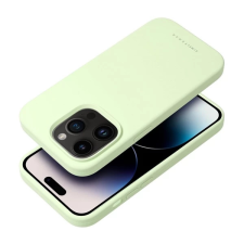 ROAR Apple iPhone 16 Pro prémium szilikon tok velúr béléssel világoszöld tok és táska
