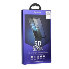 ROAR képernyővédő üveg (5D, full glue, tok barát, 0.3mm, 9H) FEKETE mobiltelefon kellék