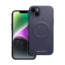 ROAR Leather Magsafe iPhone 14 Plus eco bőr tok, kék tok és táska