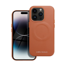 ROAR Leather Magsafe iPhone 14 Pro eco bőr tok, barna tok és táska