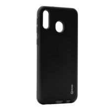 ROAR RICO ARMOR szilikon telefonvédő (ütésállóság, műanyag hátlap, matt) FEKETE tok és táska