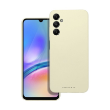ROAR Samsung Galaxy A05s prémium szilikon tok velúr béléssel, világossárga tok és táska