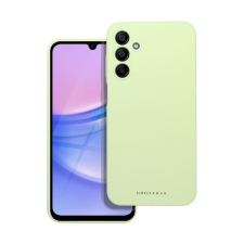 ROAR Samsung Galaxy A15 4G / A15 5G prémium szilikon tok velúr béléssel, világoszöld tok és táska