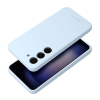 ROAR Samsung Galaxy S23 5G prémium szilikon tok velúr béléssel, világoskék