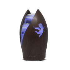 Robi 7 LED-es aroma diffúzor  távirányítóval / Ámor motívummal / 100 ml / sötétbarna illóolaj párologtató