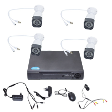 Robi ECH DVR Combo Kit - 4 csatornás, digitális kamerarendszer, 4 db beltéri HD kamerával megfigyelő kamera