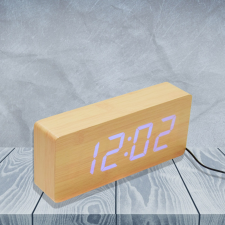 Robi Fahatású digitális ébresztőóra – hőmérséklet kijelzővel / kék LED fénnyel ébresztőóra