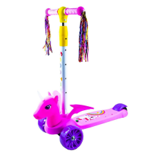 Robogó, szilikon kerekek, LED-del - Unicorn roller