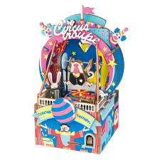 Robotime 3D puzzle játék doboz Kis cirkusz játékhangszer