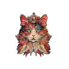 Robotime Drevené puzzle Mačací kráľ puzzle, kirakós