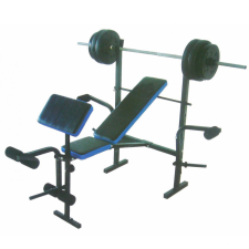 Robust Plus súlyzóspad + rúd + 35 kg súly edzőpad