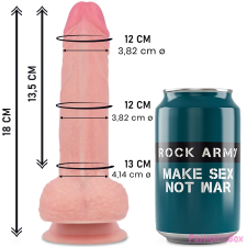 ROCK ARMY ROCKARMY LIQUID SILICONE PREMIUM MUSTANG REALISTIC 18CM műpénisz, dildó