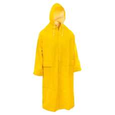 Rock RAINFALL-Y-XL méret Hosszú PVC munkavédelmi esőkabát Sárga színben