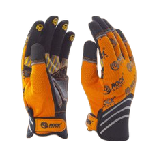 Rock Safety MKN1 - Mechanikai kesztyű - Méret: sárga-fekete tenyérfolttal, narancssárga kézháttal