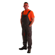 Rock Safety Védőoverall, Rock, szürke/narancssárga, több zsebbel - M-es méret
