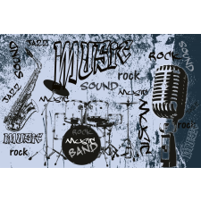  Rock - zene - banda, poszter tapéta 375*250 cm tapéta, díszléc és más dekoráció
