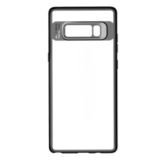 Rockphone ROCK műanyag telefonvédő (szilikon keret, ultravékony) FEKETE Samsung Galaxy Note 8 (SM-N950F) tok és táska