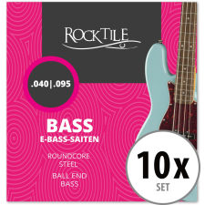 Rocktile elektromos basszusgitár Húrok 10 Darabos Csomag basszusgitár kiegészítő