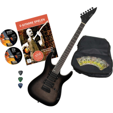 Rocktile Per J150-Tb Elektromos Gitár Átlátszó Fekete Színű Tartozékokkal gitár és basszusgitár