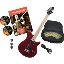 Rocktile Per Mm150-Tr Elektromos Gitár Átlátszó Piros Tartozékokkal gitár és basszusgitár