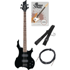 Rocktile Pro Bb104-B Battlebone Elektromos Basszusgitár Szett Fekete gitár és basszusgitár