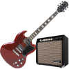 Rocktile Pro S-Red Elektromos Gitár Heritage Cherry Erősítő Szett