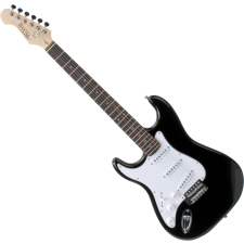 Rocktile Pro St3-Bk-L Balkezes Elektromos Gitár Fekete Balkezes Elektromos Gitár Fekete gitár és basszusgitár