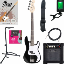 Rocktile Puncher Elektromos Basszusgitár Fekete Szett +Kábel +Iskola +Szíj gitár és basszusgitár