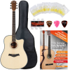 Rocktile Wsd-100C Nt Akusztikus Népi Gitár  Dreadnought Szett 5 Részes Tartozékkal És Táskával