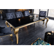 Rococo Design étkezőasztal Rococo 180 cm fekete / arany bútor