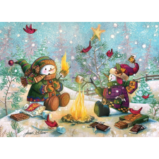 Rodinnai puzzle tábortűz melletti móka 350 darabos puzzle, kirakós