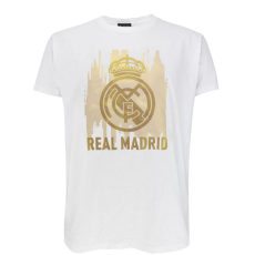 Rogers A Real Madrid címeres pólója - fehér-arany - 2XL
