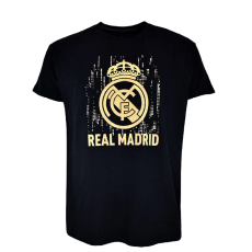 Rogers A Real Madrid címeres pólója - fekete-arany - 2XL