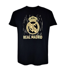 Rogers A Real Madrid címeres pólója - fekete-arany - S férfi póló