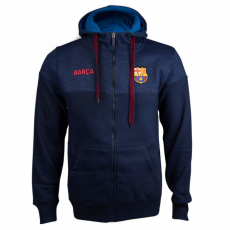 Rogers A tengerkék kapucnis Barça pulóver - XL