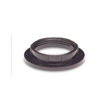  Rögzítő Gyűrű E27 Műanyag Foglalathoz (Fekete) villanyszerelés