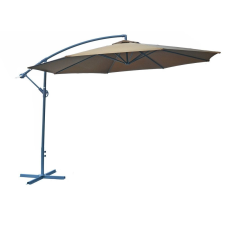 ROJAPLAST 8080 függő napernyő, hajtókarral – barna – ø 350 cm kerti bútor