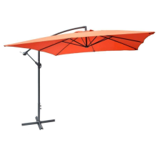  ROJAPLAST 8080 függő napernyő, hajtókarral - terrakotta - 270 x 270 cm kerti bútor