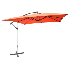 Rojaplast 8080 függő napernyő, hajtókarral - terrakotta - 270 x 270 cm kerti bútor