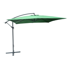 Rojaplast 8080 Függő Napernyő, Hajtókarral – Zöld – 270 X 270 Cm () kerti bútor