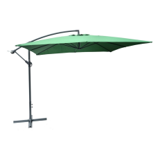 Rojaplast 8080 függő napernyő, hajtókarral - zöld - 270 x 270 cm 601/1 kerti bútor