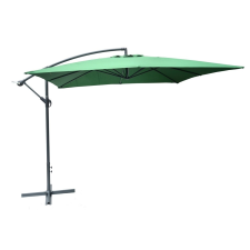 Rojaplast 8080 függő napernyő, hajtókarral - zöld - 270 x 270 cm - vízálló 601/12 kerti bútor