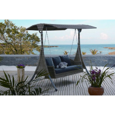 Rojaplast Acapulco exkluzív polyrattan kerti hintaágy tetővel kerti bútor