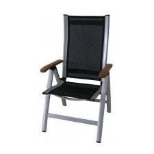 Rojaplast ASS COMFORT Kerti szék, Ezüst/Fekete kerti bútor